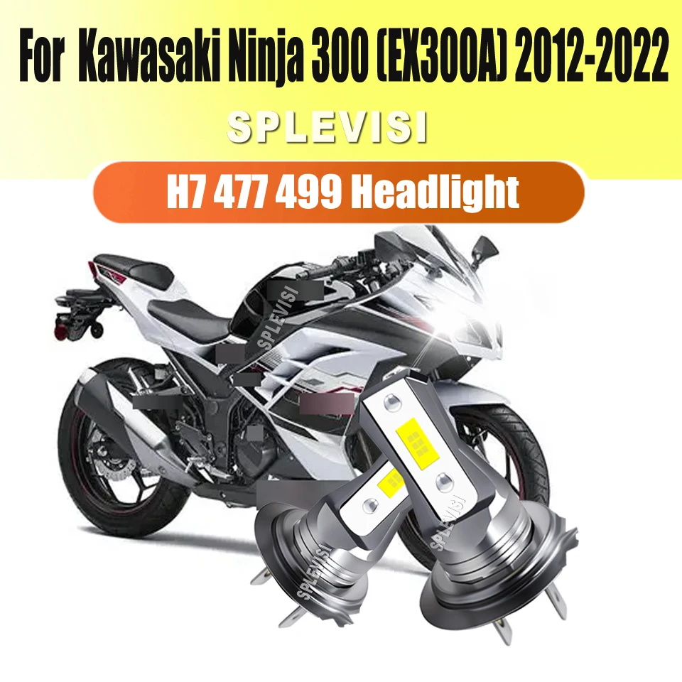 Motorcycle LED H7 499 45W Headlight Bulbs with Durable Construction For Kawasaki Ninja 300 (EX300A) 2012 2013 2014 2015-2022
Motorcycle LED H7 499 45W Headlight Bulbs with Durable Construction For Kawasaki Ninja 300 (EX300A) 2012 2013 2014 2015-2022