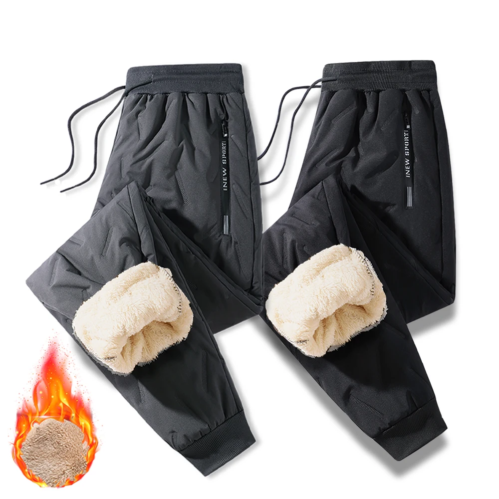 Winter Men Plush Thick Fleece Sweatpant Lambswool Thermal Trousers Casual Pants Waterproof Windproof Jogger Outdoor Cotton Pants
Winter Men Plush Thick Fleece Sweatpant Lambswool Thermal Trousers Casual Pants Waterproof Windproof Jogger Outdoor Cotton Pants
