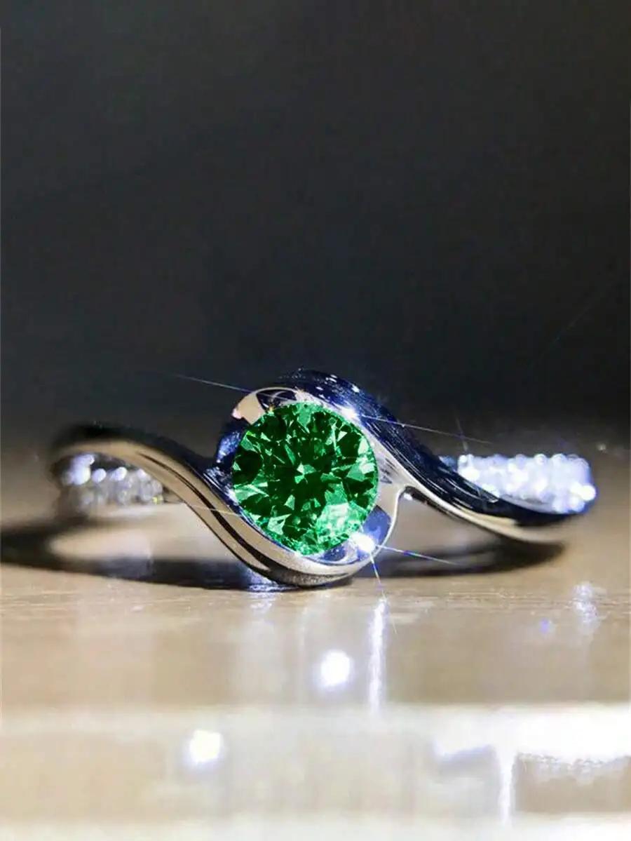 Elegant Green Cubic Zirconia Ring For Women, Wedding Engagement Anniversary Party
Elegant Green Cubic Zirconia Ring For Women, Wedding Engagement Anniversary Party