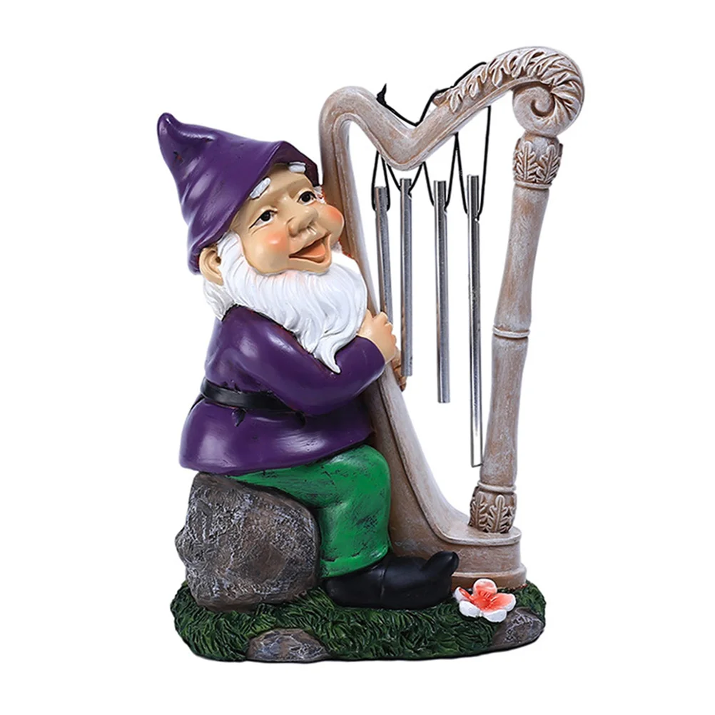 Premium Resin Gnome Ornament with Wind Chime Garden Decor for Outdoor Indoor Spaces Gnomes Garden Decorations Gnome Wind Chimes
Premium Resin Gnome Ornament with Wind Chime Garden Decor for Outdoor Indoor Spaces Gnomes Garden Decorations Gnome Wind Chimes