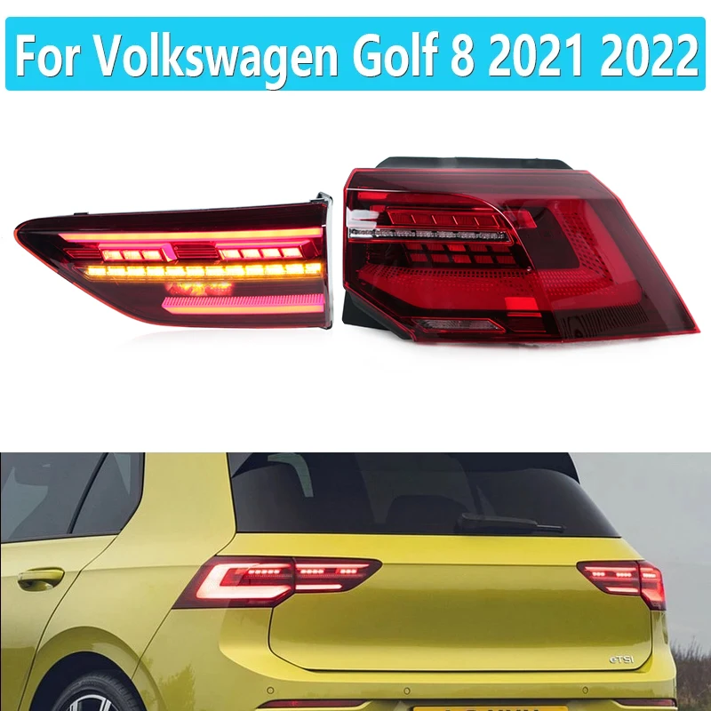 Car Tailligt Assembly For Volkswagen Golf 8 2021 2022 LED Driving Light LED Brake Light LED Turn Signal
Car Tailligt Assembly For Volkswagen Golf 8 2021 2022 LED Driving Light LED Brake Light LED Turn Signal