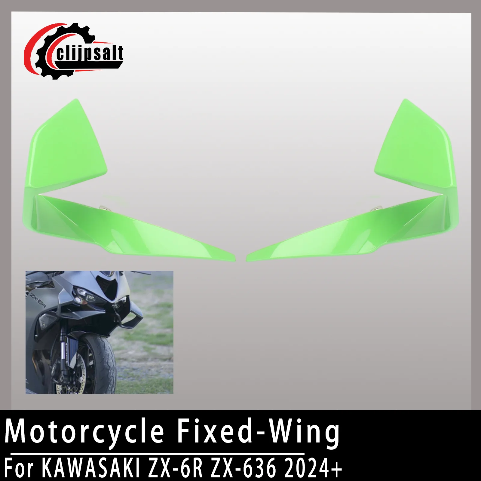 For Kawasaki ZX-6R ZX-636 2024-2025 2026 Motorcycle Front Spoiler Front Lip Fixed Wing Motorcycle Fairing Fixed Wing Aerodynamic
For Kawasaki ZX-6R ZX-636 2024-2025 2026 Motorcycle Front Spoiler Front Lip Fixed Wing Motorcycle Fairing Fixed Wing Aerodynamic