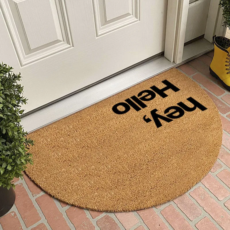 PVC Doormat for Indoor Outdoor Non Slip Imitation Coconut Half-round Floor Mat Durable Outside Door Carpet BathRug Doormat
PVC Doormat for Indoor Outdoor Non Slip Imitation Coconut Half-round Floor Mat Durable Outside Door Carpet BathRug Doormat