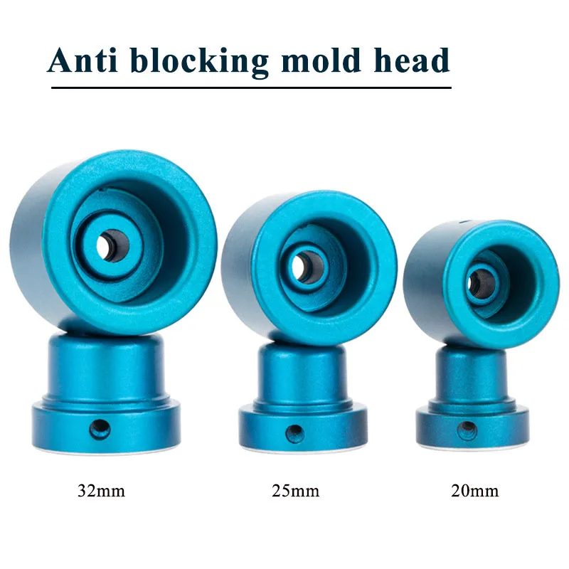 Extra Thick Anti-clogging Head 20 25 32 PPR Exhaust Fuser Mold Aluminum Alloy Anti-stick and Anti-blocking Pipes Peacock Blue
Extra Thick Anti-clogging Head 20 25 32 PPR Exhaust Fuser Mold Aluminum Alloy Anti-stick and Anti-blocking Pipes Peacock Blue