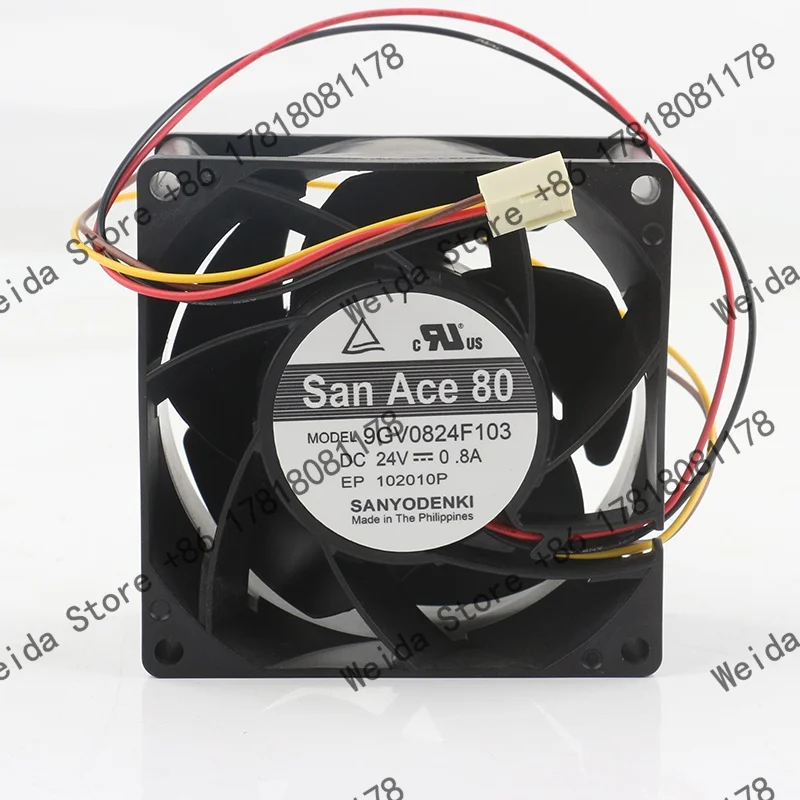 Original Sanyo DC24V 0.8A AC EC 8038 Frequency Converter 4-wire 8CM Large air Volume 9GV0824F103 80X80X38MM Cooling Fan
Original Sanyo DC24V 0.8A AC EC 8038 Frequency Converter 4-wire 8CM Large air Volume 9GV0824F103 80X80X38MM Cooling Fan