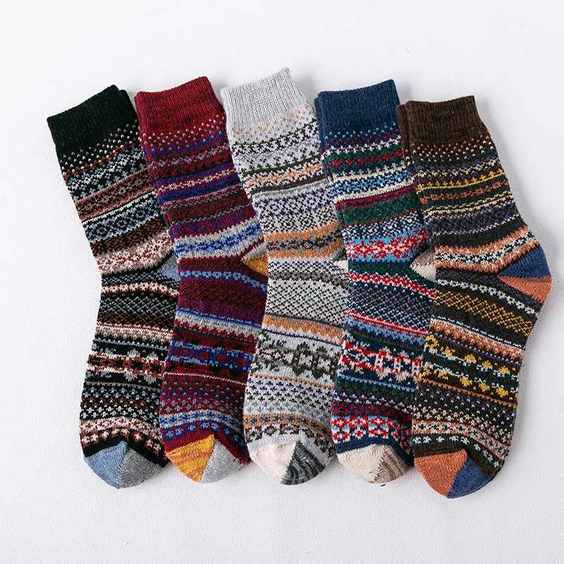 Thickened Winter Women's Mid-calf Socks Ethnic Style Rabbit Wool Large Size Yarn Thickened Women's Socks Home Fashion
Thickened Winter Women's Mid-calf Socks Ethnic Style Rabbit Wool Large Size Yarn Thickened Women's Socks Home Fashion