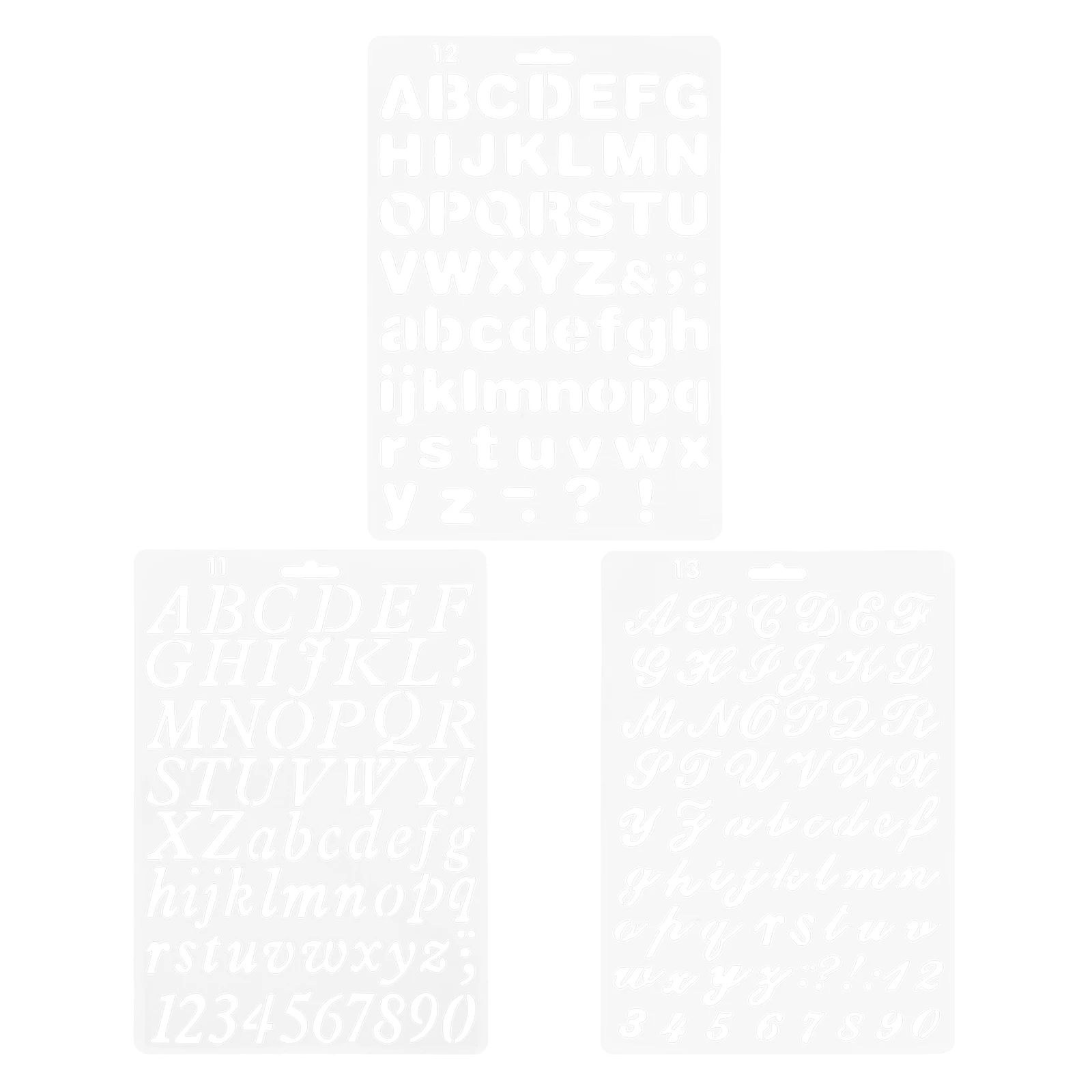 3pcs Drawing Templates Ruler Letter Stencils Plastic Planner DIY Craft Student Painting Tools for Walls Wood Canvas
3pcs Drawing Templates Ruler Letter Stencils Plastic Planner DIY Craft Student Painting Tools for Walls Wood Canvas