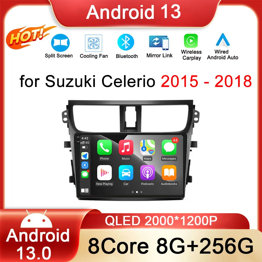Car Radio Multimedia Player Android 13 Auto for Suzuki Celerio 2015 - 2018 Car Stereo Carplay GPS Navigation Bluetooth 5G WiFi
Car Radio Multimedia Player Android 13 Auto for Suzuki Celerio 2015 - 2018 Car Stereo Carplay GPS Navigation Bluetooth 5G WiFi