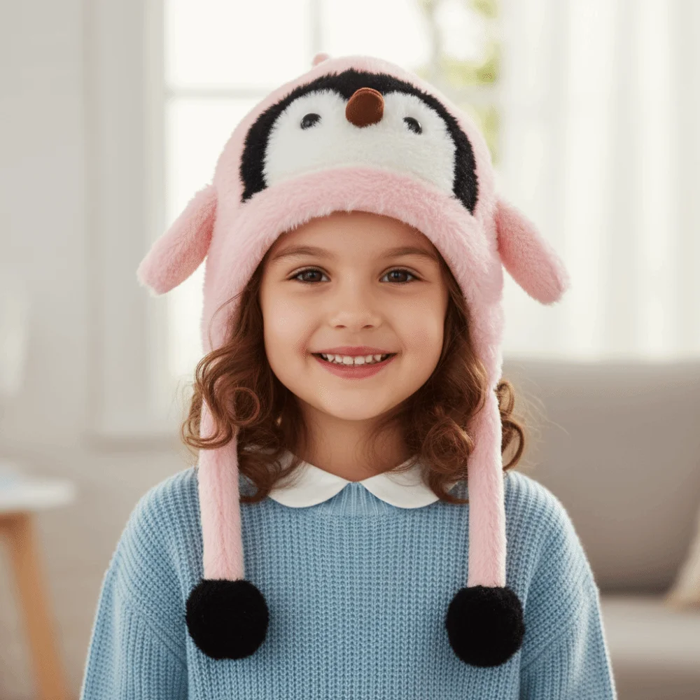 New Cute Cartoon Balaclava Hat Cold Proof Warm Pullover Hats Thickned Windproof Ear Protection Cap Winter
New Cute Cartoon Balaclava Hat Cold Proof Warm Pullover Hats Thickned Windproof Ear Protection Cap Winter