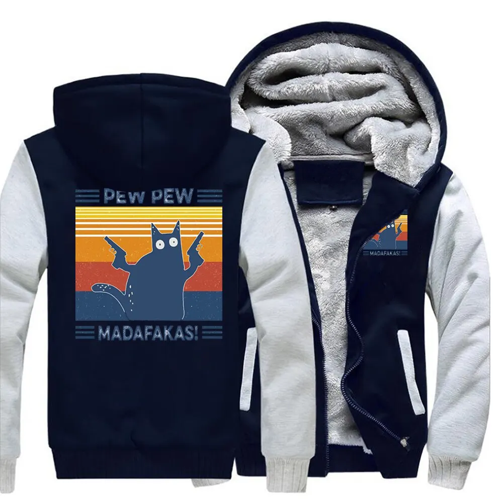 Funny Pew Pew Madafaks Black Cat 2022 New Men Jacket Winter Thick Warm Fleece Zipper Men Jacket Coat Sportwear Male Streetwear
Funny Pew Pew Madafaks Black Cat 2022 New Men Jacket Winter Thick Warm Fleece Zipper Men Jacket Coat Sportwear Male Streetwear