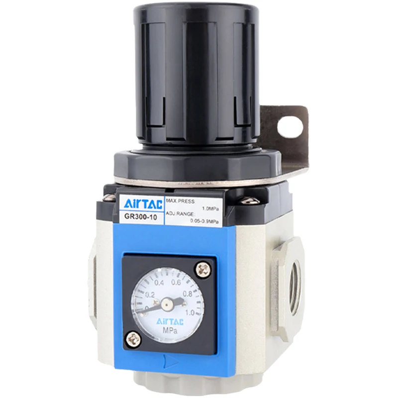 Airtac Air pressure reducing valve GR200-06 08 pressure adjustable regulating valve GR300-08 10 GR400-10 with 4 6 8 10mm fitting
Airtac Air pressure reducing valve GR200-06 08 pressure adjustable regulating valve GR300-08 10 GR400-10 with 4 6 8 10mm fitting