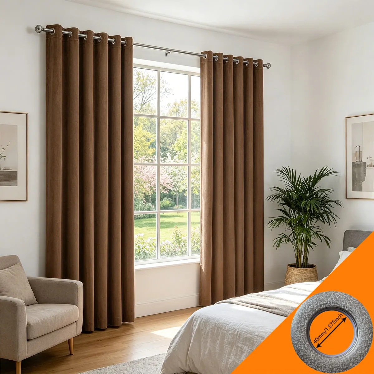 Minimalist Solid Color Velvet Curtain, Thermal Insulated Grommet Window Curtain
Minimalist Solid Color Velvet Curtain, Thermal Insulated Grommet Window Curtain