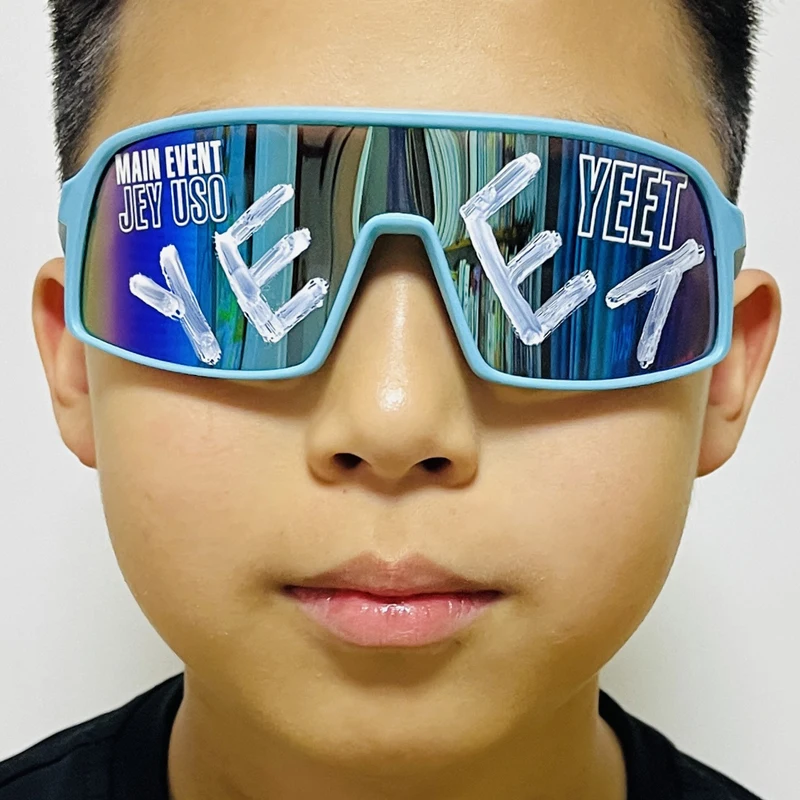 Blue Jey Uso Yeet Sunglasses for children key uso yeet Motorcycle glasses Sports Shades Glasses adult Bloodline USOS RARE colors
Blue Jey Uso Yeet Sunglasses for children key uso yeet Motorcycle glasses Sports Shades Glasses adult Bloodline USOS RARE colors
