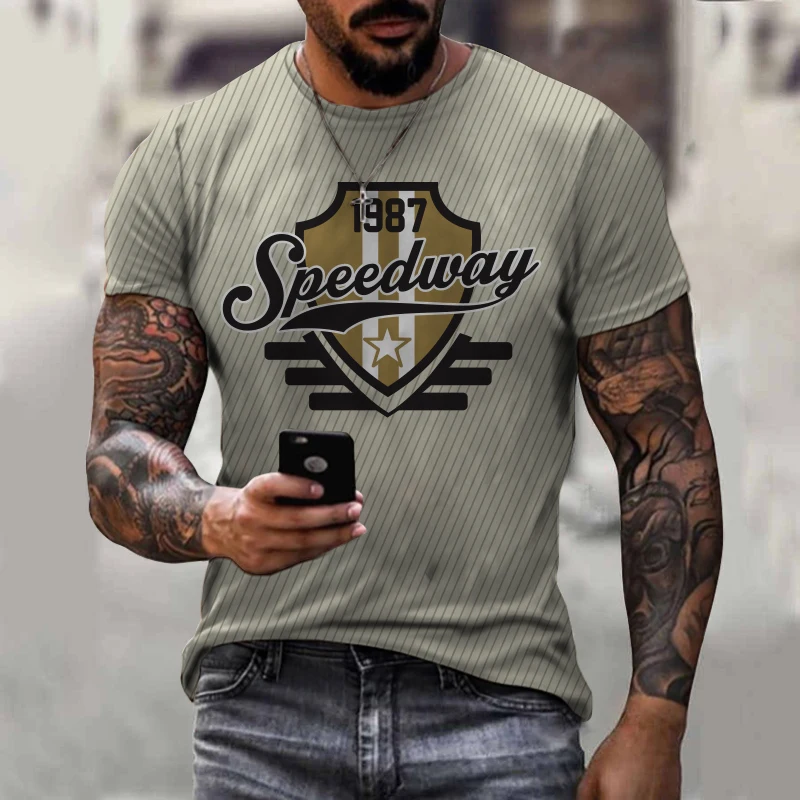 Summer 2024 New Men Short Sleeve Gray Pattern Text Printed High Street Casual Men Clothing Plus Size
Summer 2024 New Men Short Sleeve Gray Pattern Text Printed High Street Casual Men Clothing Plus Size