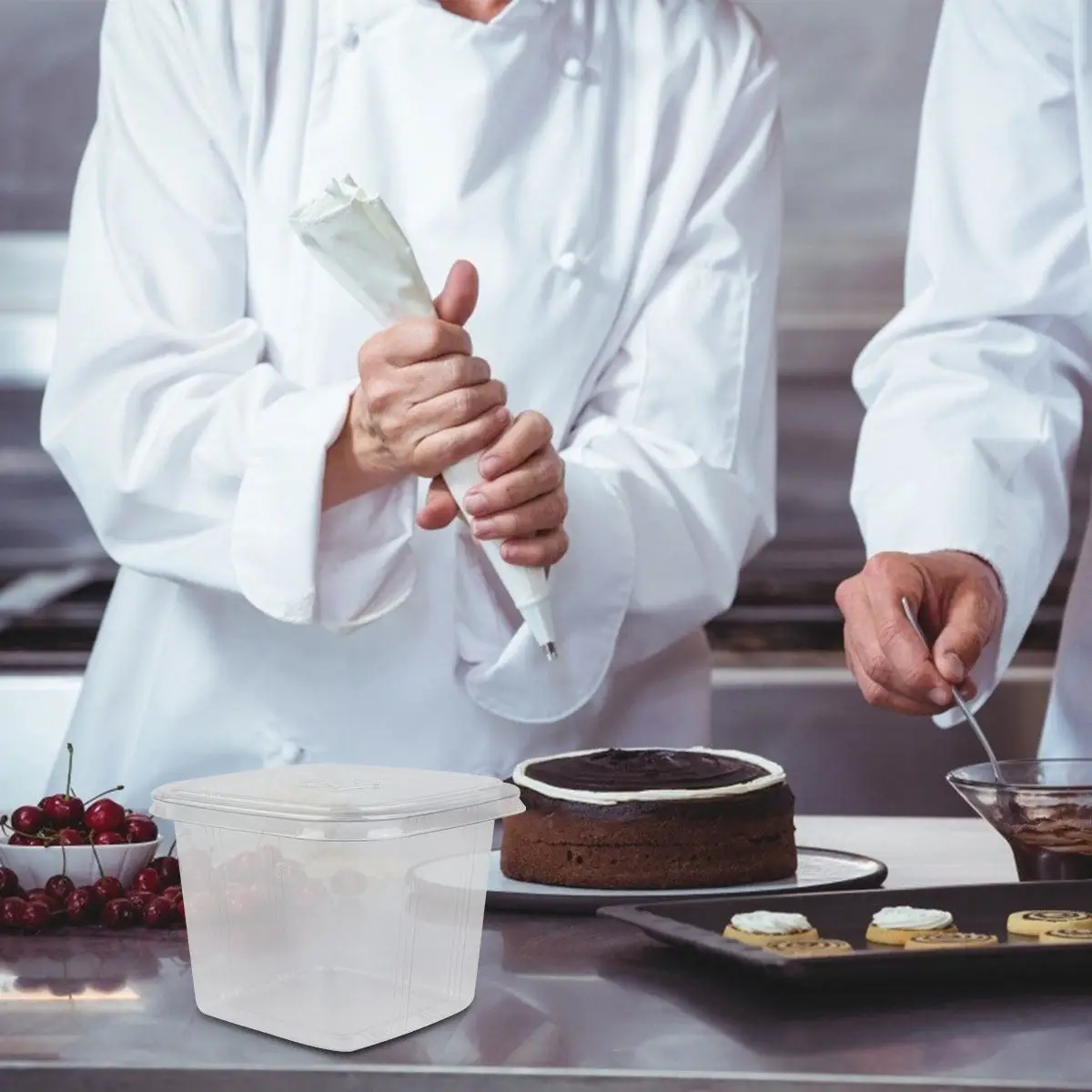 50 шт. прозрачных контейнеров для торта с герметичной крышкой, коробки для хранения десертов, безопасные, прочные, идеально подходят для вечеринок и демонстрации товаров
50 шт. прозрачных контейнеров для торта с герметичной крышкой, коробки для хранения десертов, безопасные, прочные, идеально подходят для вечеринок и демонстрации товаров