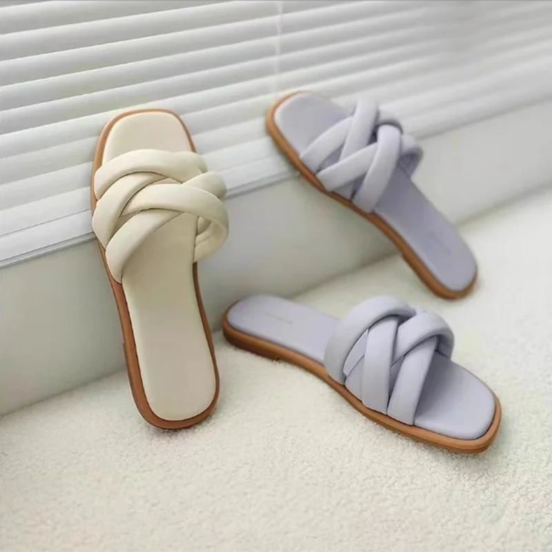 Women's Flat Slippers Breathable Hollow Cross sandals Design shoes Outdoor Beach flat sandals Slides Casual Ladies Shoes
Women's Flat Slippers Breathable Hollow Cross sandals Design shoes Outdoor Beach flat sandals Slides Casual Ladies Shoes