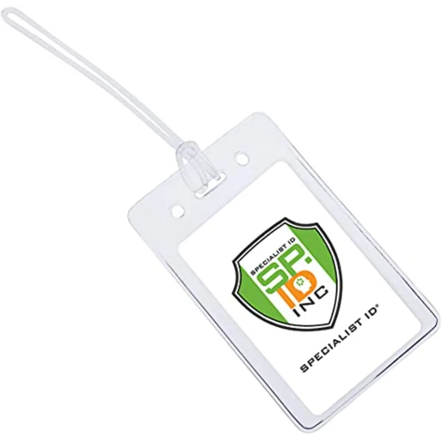 Bulk 100 Pack - Locking TOP - Clear Plastic Luggage Identification Tags with Loops Included - Business Card or Photo Insert Bag
Bulk 100 Pack - Locking TOP - Clear Plastic Luggage Identification Tags with Loops Included - Business Card or Photo Insert Bag