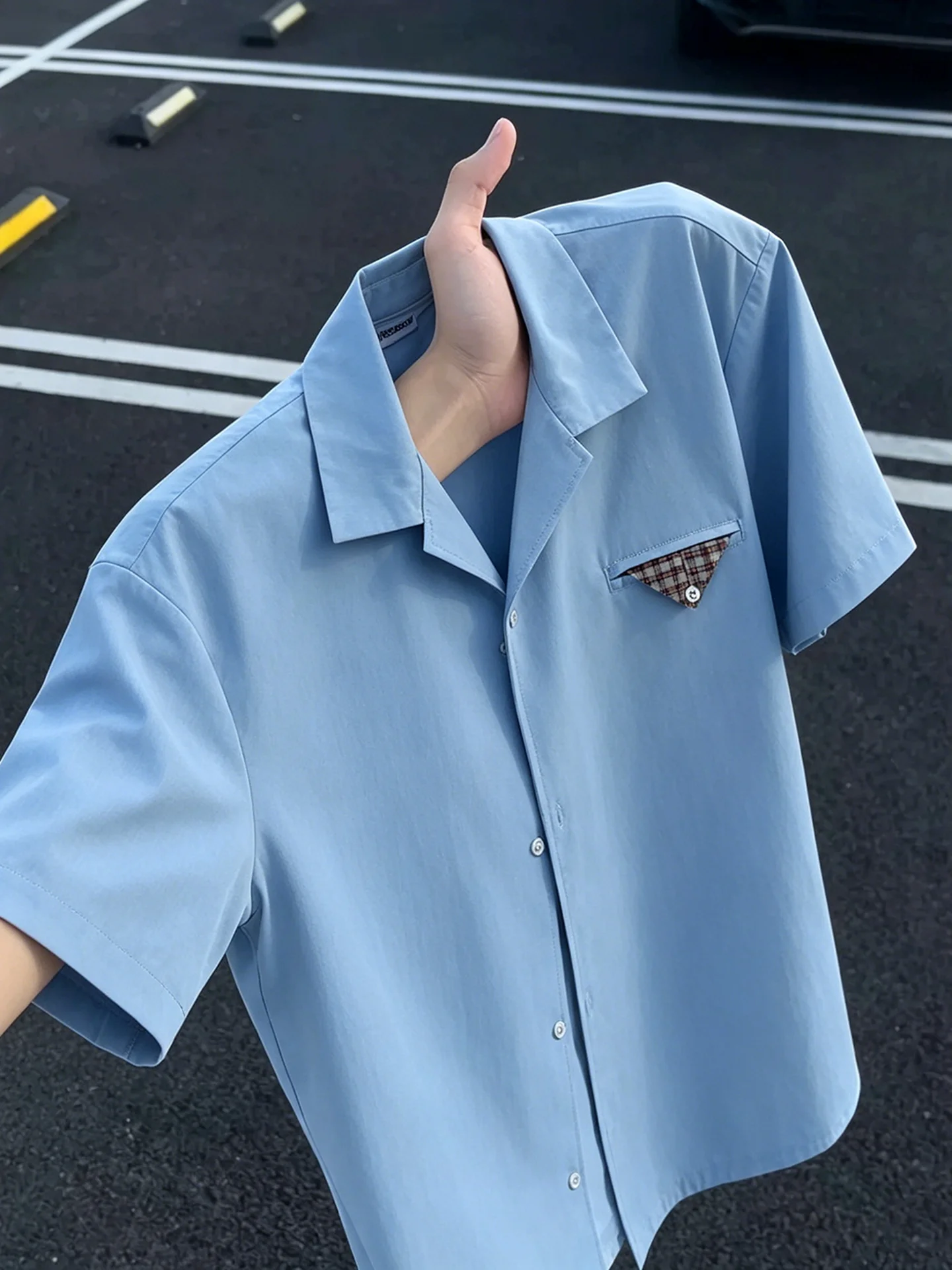 Light Blue Ice Silk Denim Shirt Men's Summer Thin Short Sleeve Loose Fit Cuban Collar CleanFit Drapey Casual Fashion Polyeste...
Light Blue Ice Silk Denim Shirt Men's Summer Thin Short Sleeve Loose Fit Cuban Collar CleanFit Drapey Casual Fashion Polyeste...