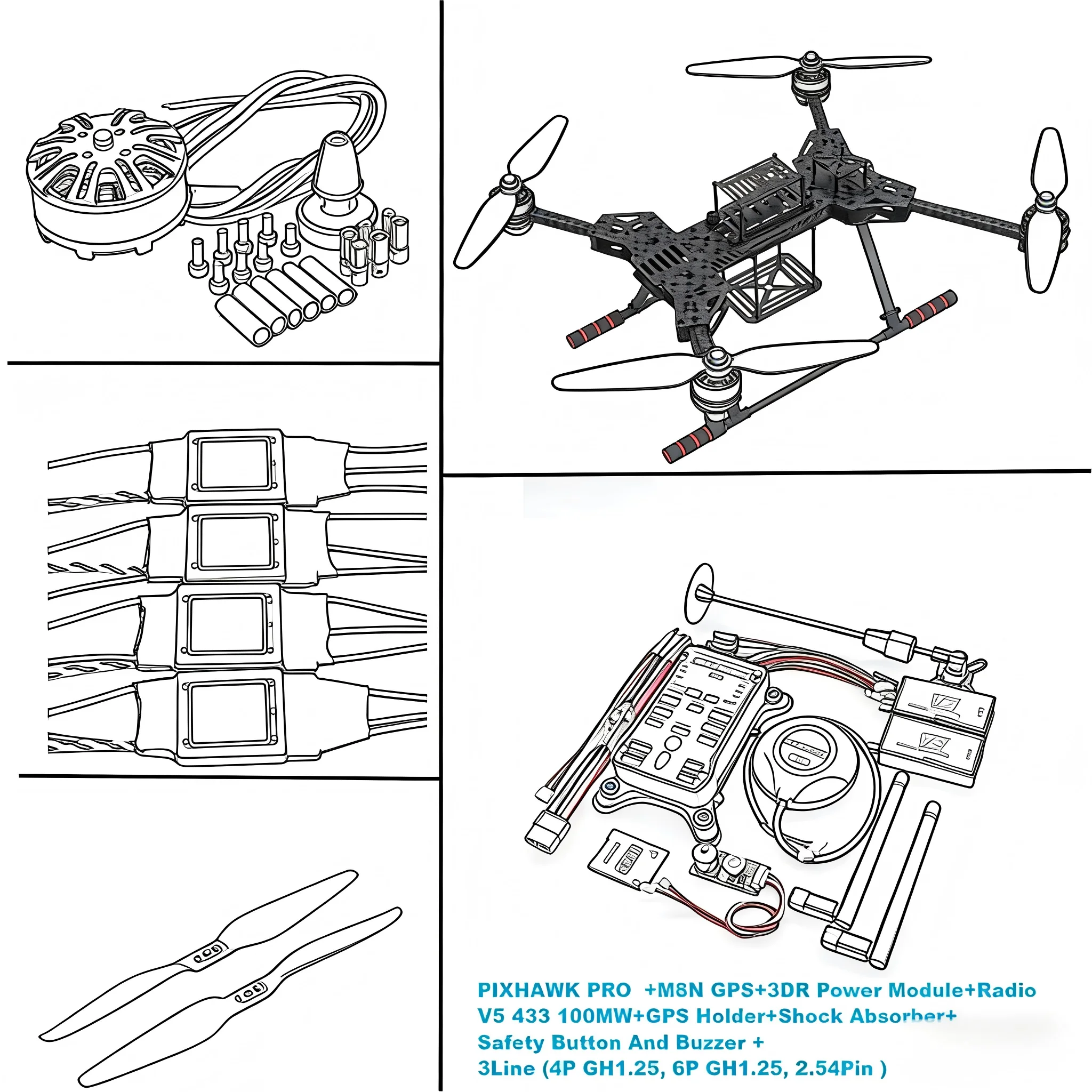НОВЫЙ ZD680 PRO M8N/M9N/M10: Комплект рамы гексакоптера из полностью карбонового волокна с шестироторной складной конструкцией и несъемным шасси PIXHAWK
НОВЫЙ ZD680 PRO M8N/M9N/M10: Комплект рамы гексакоптера из полностью карбонового волокна с шестироторной складной конструкцией и несъемным шасси PIXHAWK