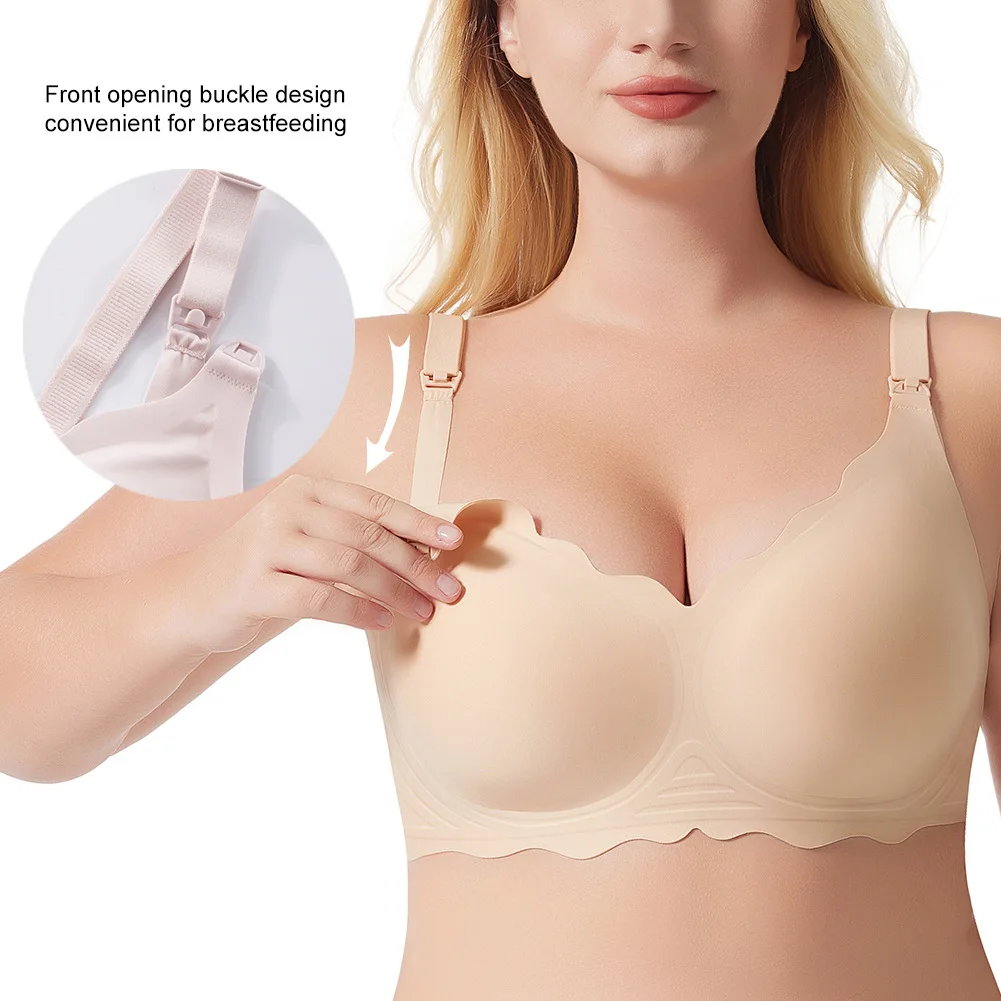 Wireless Nylon Care Seamless Printed Wavy Side Breastfeeding Maternity Bra Sexy Cup Hook Closure Nursing Bra
Wireless Nylon Care Seamless Printed Wavy Side Breastfeeding Maternity Bra Sexy Cup Hook Closure Nursing Bra