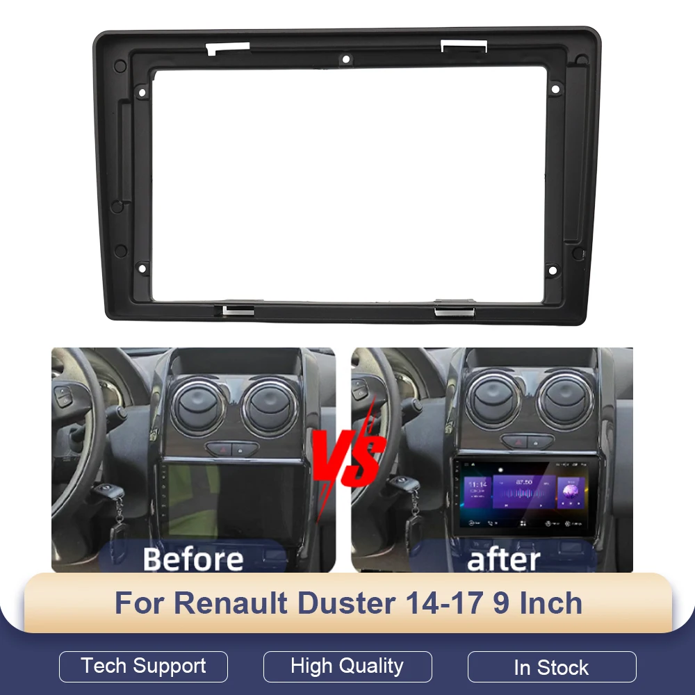 Car Audio 2Din Dash Fascia Frame For Renault Duster 14-17 9 Inch Big Screen Stereo Fitting Panel Frame Kit
Car Audio 2Din Dash Fascia Frame For Renault Duster 14-17 9 Inch Big Screen Stereo Fitting Panel Frame Kit