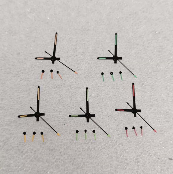 Watch parts – VK63 watch hands, set of 6 hands, green luminous, fits Japanese quartz VK63 movement.
Watch parts – VK63 watch hands, set of 6 hands, green luminous, fits Japanese quartz VK63 movement.