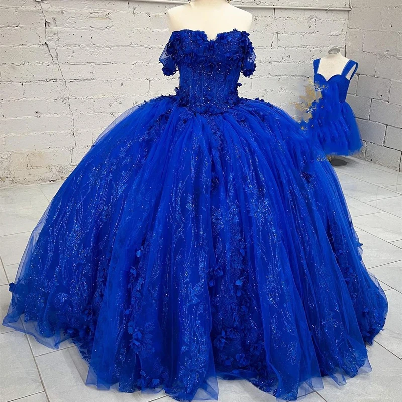 Navy Blue Quinceanera Dresses 2023 Ball Gown Appliques Beading 3D Flower Knot Bodice Long 15 Year Girls Birthday Party Dress
Navy Blue Quinceanera Dresses 2023 Ball Gown Appliques Beading 3D Flower Knot Bodice Long 15 Year Girls Birthday Party Dress