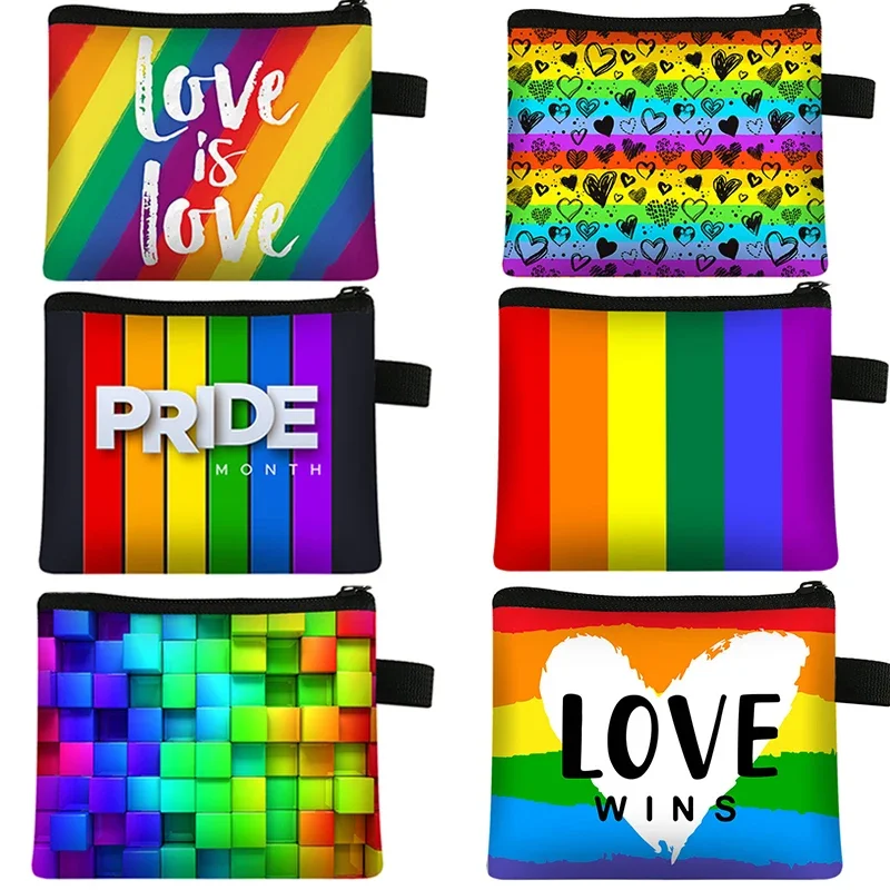 LGBT Love Wins Coin Purse Rainbow Purses Woman Shopping Coin Case Key Case Card Case Girl Wallet Money Bags
LGBT Love Wins Coin Purse Rainbow Purses Woman Shopping Coin Case Key Case Card Case Girl Wallet Money Bags