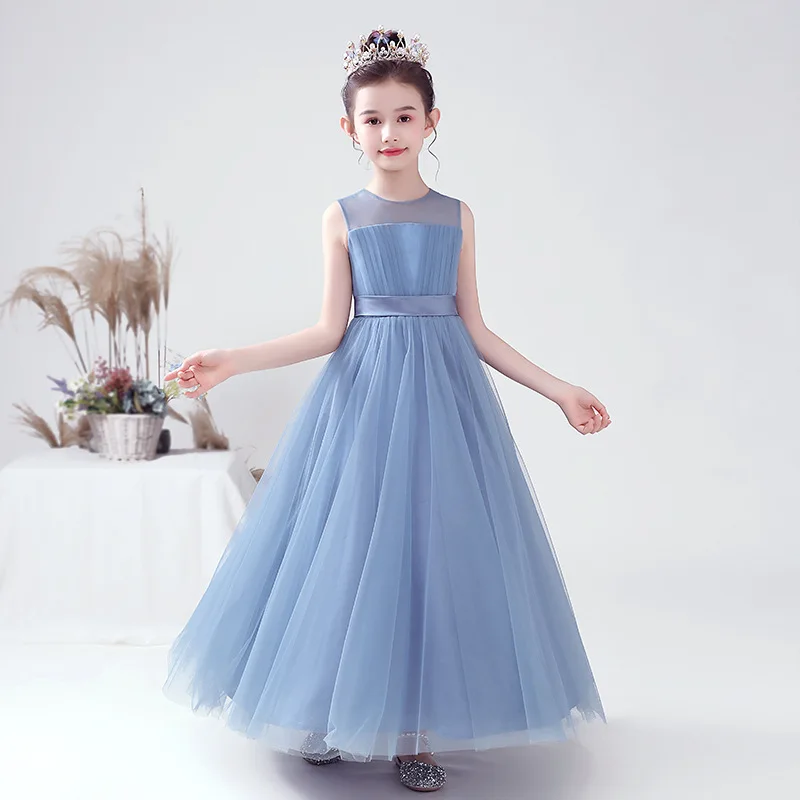 Children's Dress Bow Sashes Flower Girl Dress Long Mesh Dresses For Girls Princess Tulle Gown Birthday Party Piano Performance
Children's Dress Bow Sashes Flower Girl Dress Long Mesh Dresses For Girls Princess Tulle Gown Birthday Party Piano Performance