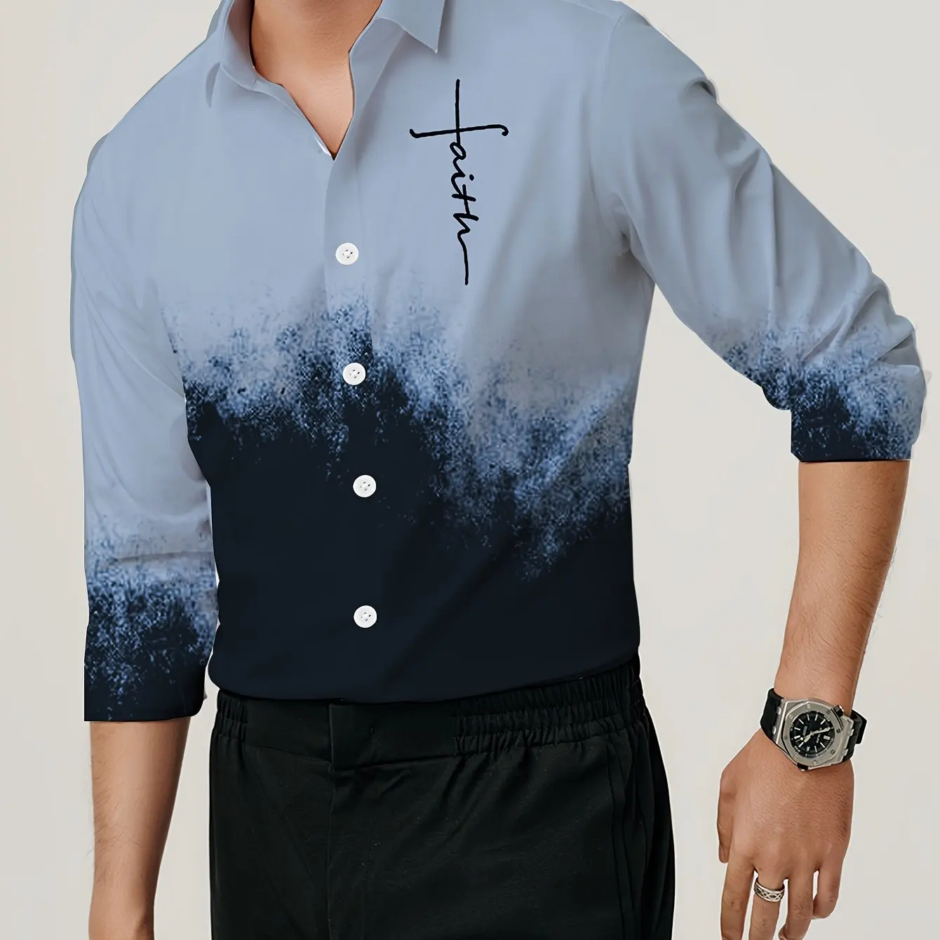 2024 Fashion Trend Street Fashion Shirt 3D Printing Simple Gradient Pattern Printing Long Sleeve Lapel Shirt Casual Men's Wear
2024 Fashion Trend Street Fashion Shirt 3D Printing Simple Gradient Pattern Printing Long Sleeve Lapel Shirt Casual Men's Wear