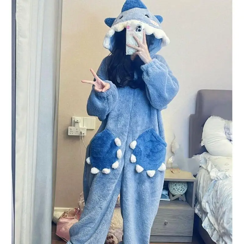 2026 New Women's Cute thick Warm Fluffy Sleepwear Ladies Soft Comfort Pajamas Casual Home Wear Student Autumn Winter Clothing
2026 New Women's Cute thick Warm Fluffy Sleepwear Ladies Soft Comfort Pajamas Casual Home Wear Student Autumn Winter Clothing