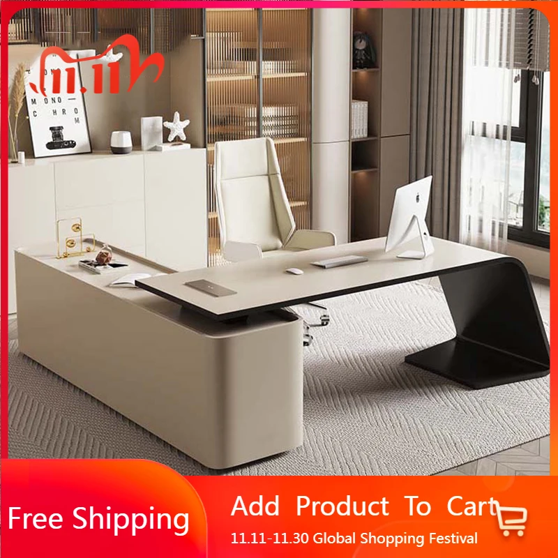 Aesthetic European Office Desk Design Storage Reception Long Office Desk Gaming Computer Crafts Meuble Bureau Home Furniture
Aesthetic European Office Desk Design Storage Reception Long Office Desk Gaming Computer Crafts Meuble Bureau Home Furniture