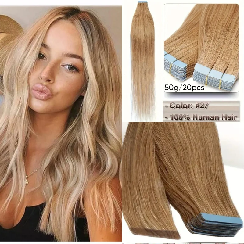 Alimice #27 Dark Blonde Tape In Remy Hair Extensions Human Hair Seamless Skin Weft Tape In Remy Human Hair Extensions
Alimice #27 Dark Blonde Tape In Remy Hair Extensions Human Hair Seamless Skin Weft Tape In Remy Human Hair Extensions