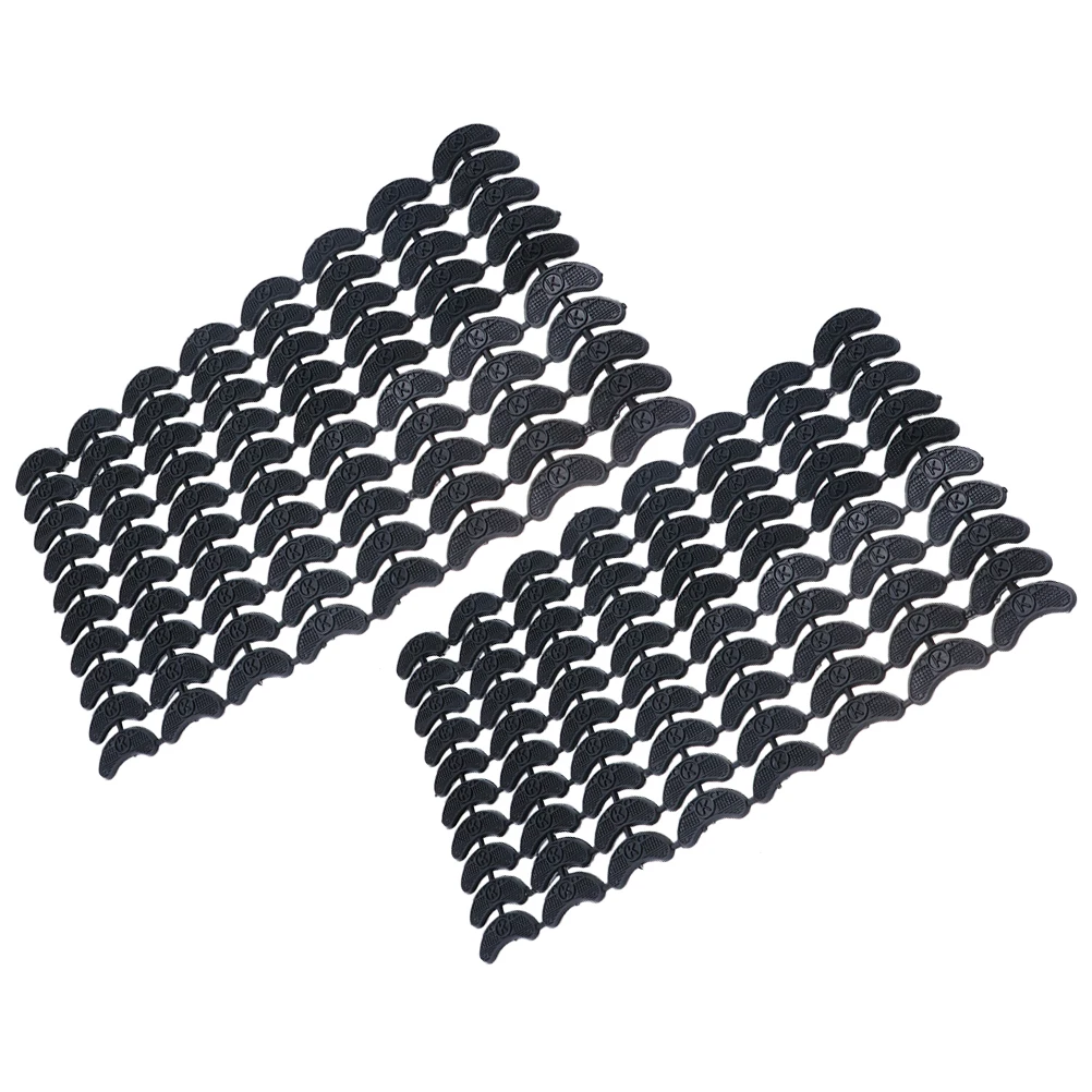 2 Sheets Black Medium Shoe Sole Repair Pieces Non-slip Adhesive Pads for Sneakers Athletic Shoes 80 Blocks Each
2 Sheets Black Medium Shoe Sole Repair Pieces Non-slip Adhesive Pads for Sneakers Athletic Shoes 80 Blocks Each