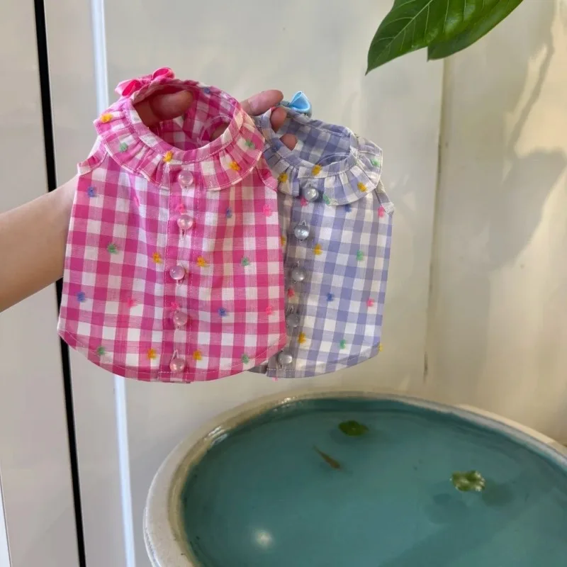Fashion Dog Shirt Breathable Thin T-Shirt for Small Medium Dogs Summer Pet Pullovers Cute Plaid Cat Shirt Chihuahua Dog Clothes
Fashion Dog Shirt Breathable Thin T-Shirt for Small Medium Dogs Summer Pet Pullovers Cute Plaid Cat Shirt Chihuahua Dog Clothes