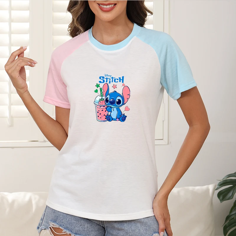Color Bock Short T-Shirt Clothing Disney Mickey Creative Print New Women Summer Sleeve Suit Athleisure Trend Comfortable Tops
Color Bock Short T-Shirt Clothing Disney Mickey Creative Print New Women Summer Sleeve Suit Athleisure Trend Comfortable Tops