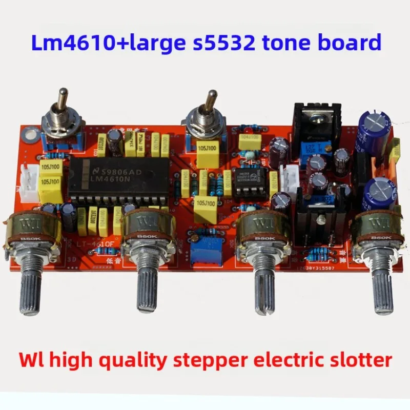Lm4610n+ big s5532 fever hifi front pole tone dc front three d equal sound diy circuit board pcb
Lm4610n+ big s5532 fever hifi front pole tone dc front three d equal sound diy circuit board pcb