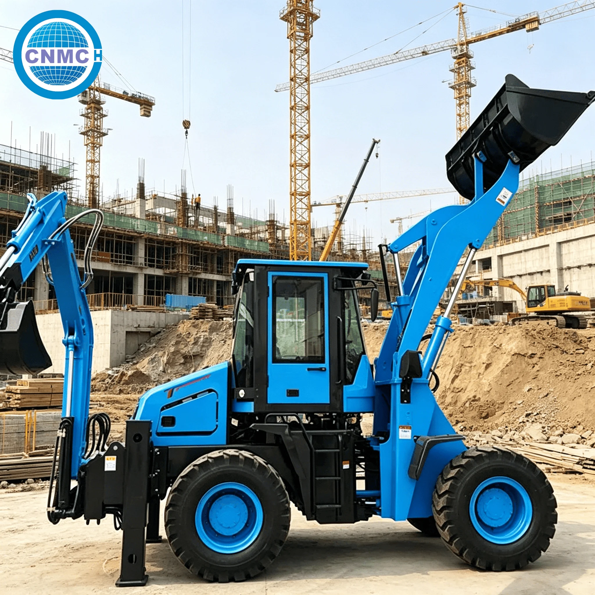 CNMC Backhoe Excavator Loader 4x4 Wheel Excavator Loader H-frame leg Two-End Operation Garden Farm Use EPA CE Certified
CNMC Backhoe Excavator Loader 4x4 Wheel Excavator Loader H-frame leg Two-End Operation Garden Farm Use EPA CE Certified