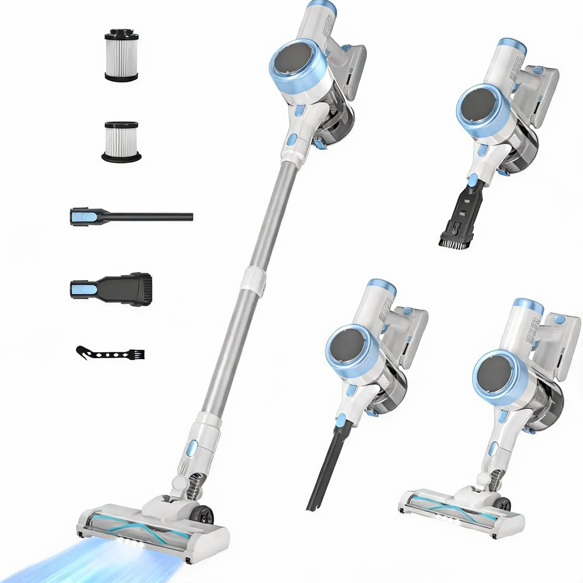 Stick Vacuum Cleaner 500W 45Kpa High-Quality Plastic with LED Touch Screen, Rechargeable All Seasons Universal
Stick Vacuum Cleaner 500W 45Kpa High-Quality Plastic with LED Touch Screen, Rechargeable All Seasons Universal