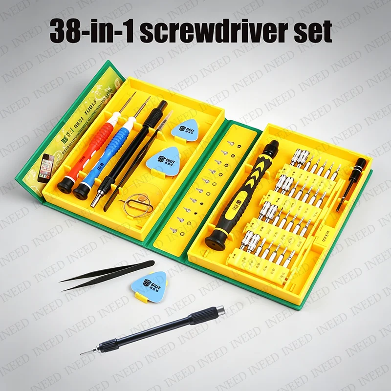 38 in 1 Magnetic Screwdriver Set Repair Tool Kit for iPhone/Computer/iPad/Samsung Galaxy/eye glasses/Household screwdriver
38 in 1 Magnetic Screwdriver Set Repair Tool Kit for iPhone/Computer/iPad/Samsung Galaxy/eye glasses/Household screwdriver