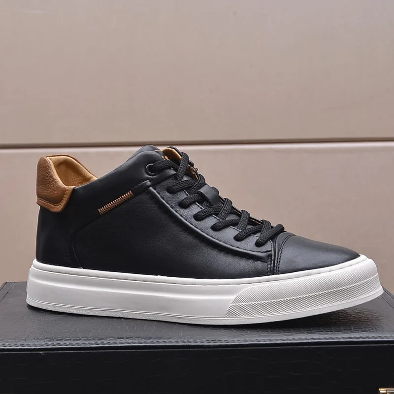 High Quality Men Sneakers Outdoor Comfy Vulcanize Ankle Boots Fashion Skate High Top Shoes Genuine Leather Man Casual Boots
High Quality Men Sneakers Outdoor Comfy Vulcanize Ankle Boots Fashion Skate High Top Shoes Genuine Leather Man Casual Boots