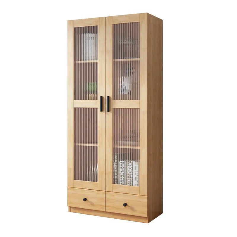 Solid wood bookcase Nordic log floor-to-ceiling storage Japanese glass storage cabinet with door storage cabinet display cabinet
Solid wood bookcase Nordic log floor-to-ceiling storage Japanese glass storage cabinet with door storage cabinet display cabinet