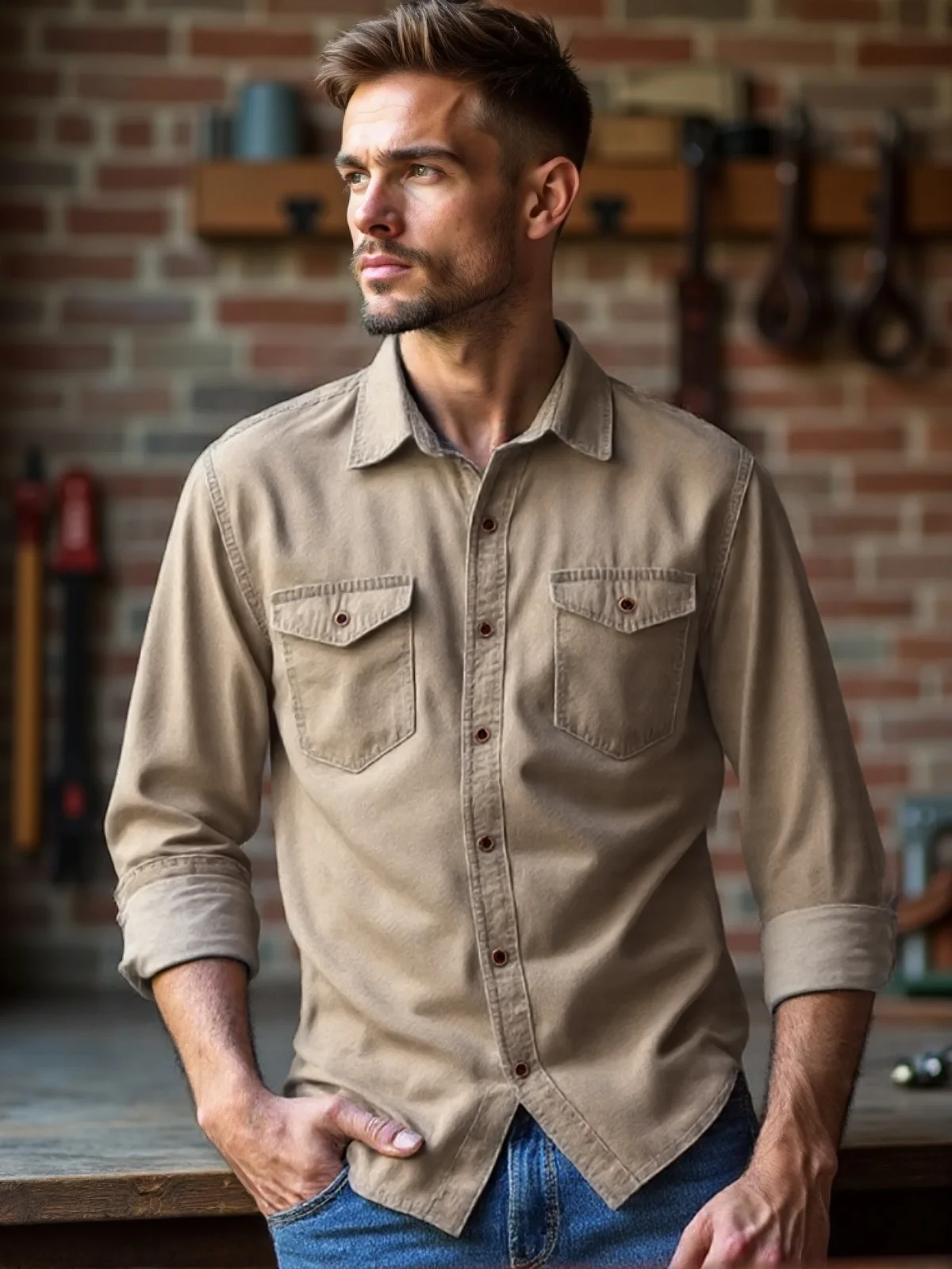 Men's Casual Long Sleeve Shirt Slim Fit Button Down Dress Shirt Cotton Work Shirt Stylish Business Office Shirt For Men
Men's Casual Long Sleeve Shirt Slim Fit Button Down Dress Shirt Cotton Work Shirt Stylish Business Office Shirt For Men