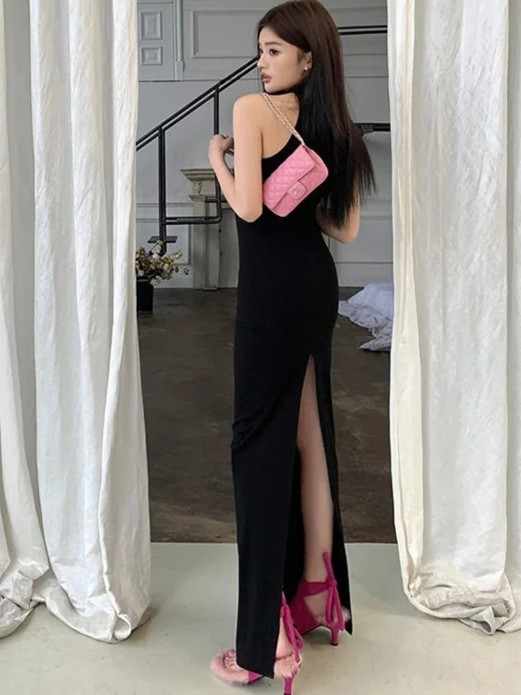 Women Vintage Maxi Dress Sleeveless Turtleneck Simple Slit Party Date Night Bodycon Wedding Guest Dresses
Women Vintage Maxi Dress Sleeveless Turtleneck Simple Slit Party Date Night Bodycon Wedding Guest Dresses