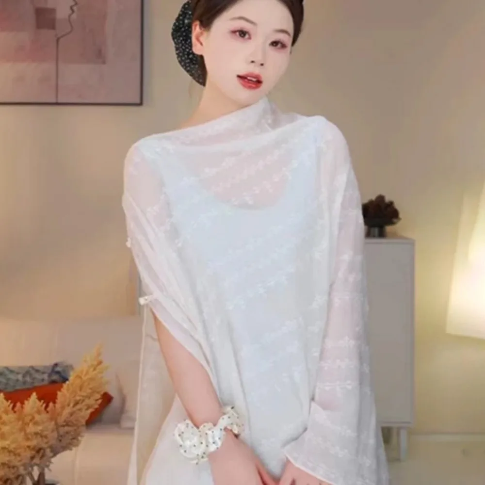 Fashion Multicolor Sunscreen Shawls Dual-Use Design Long Style Dual-Use Scarves Seaside Holiday Beachwear Long Scarves Holiday
Fashion Multicolor Sunscreen Shawls Dual-Use Design Long Style Dual-Use Scarves Seaside Holiday Beachwear Long Scarves Holiday