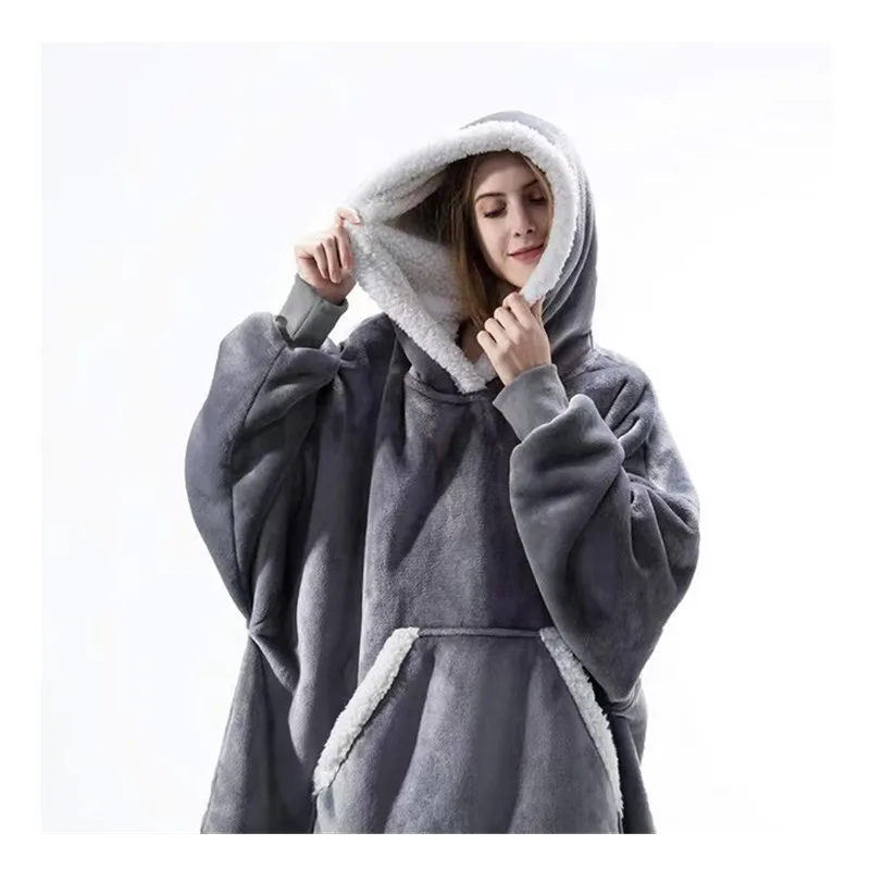 New Lazy Pajamas Pullover TV Blanket Outdoor Cold Clothes Hooded Fleece Thermal Clothes Home Couple Pajamas
New Lazy Pajamas Pullover TV Blanket Outdoor Cold Clothes Hooded Fleece Thermal Clothes Home Couple Pajamas