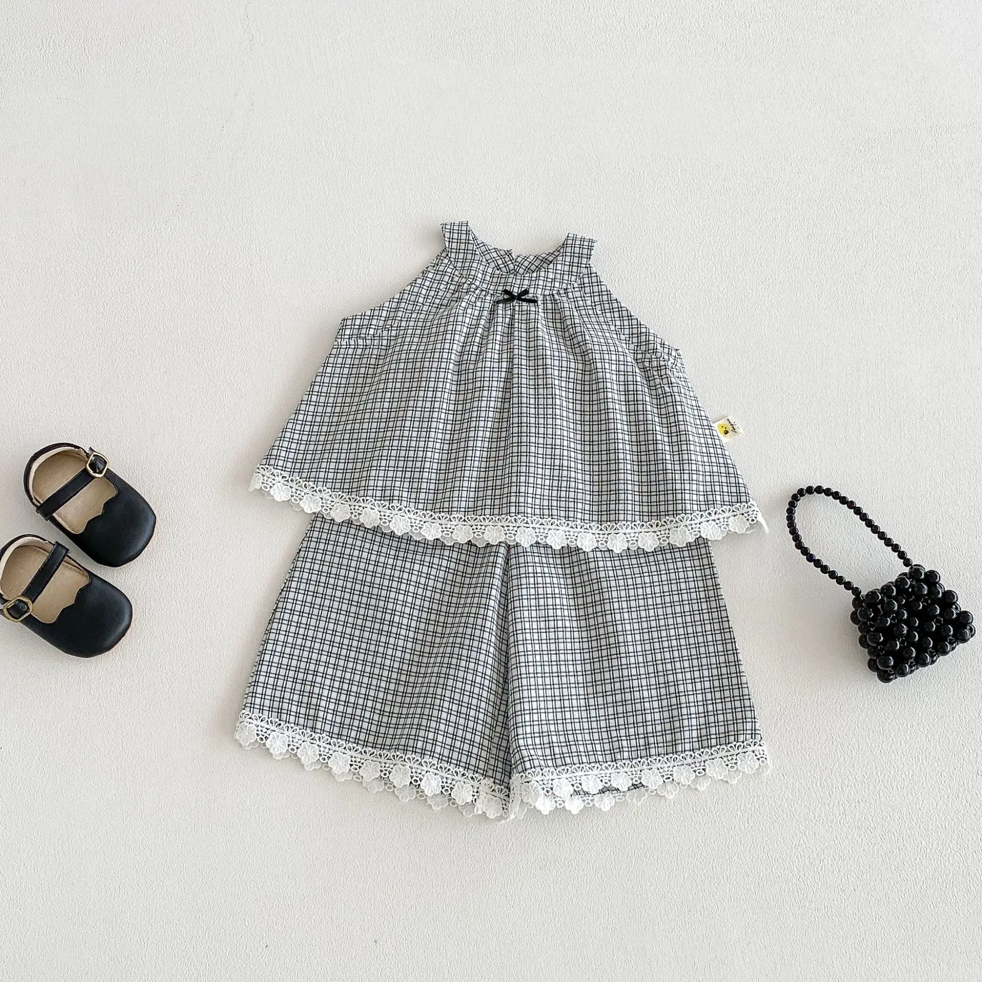 2026 Summer New Girls Sleeveless Clothes Set Baby Girl Thin Cotton Plaid Vest + Loose Wide Leg Pants 2pcs Suit Toddler Outfits
2026 Summer New Girls Sleeveless Clothes Set Baby Girl Thin Cotton Plaid Vest + Loose Wide Leg Pants 2pcs Suit Toddler Outfits