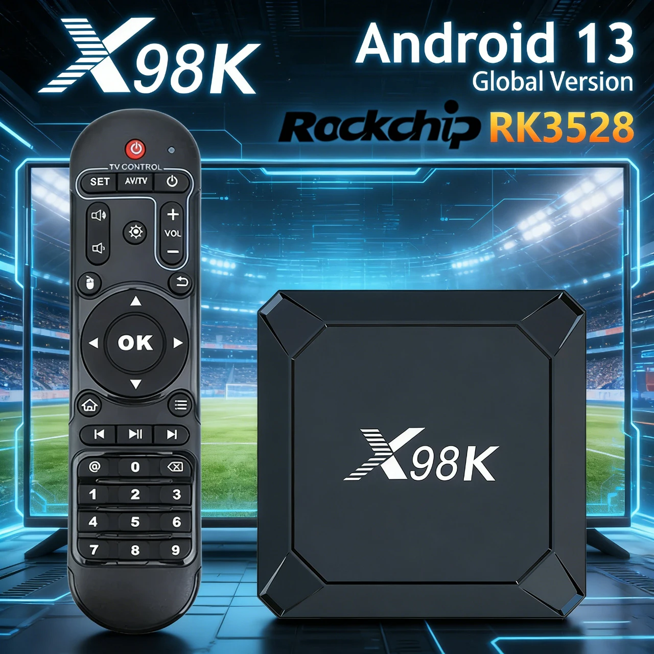 Оригинальная ТВ-приставка Smart TV Box X98K на Android 13, RK3528, 2 ГБ ОЗУ, 16 ГБ ПЗУ, 2.4G/5G Dual Wi-Fi, Bluetooth 5.0, 4 ГБ ОЗУ, 32 ГБ ПЗУ, Wi-Fi 6, медиаплеер X98K
Оригинальная ТВ-приставка Smart TV Box X98K на Android 13, RK3528, 2 ГБ ОЗУ, 16 ГБ ПЗУ, 2.4G/5G Dual Wi-Fi, Bluetooth 5.0, 4 ГБ ОЗУ, 32 ГБ ПЗУ, Wi-Fi 6, медиаплеер X98K