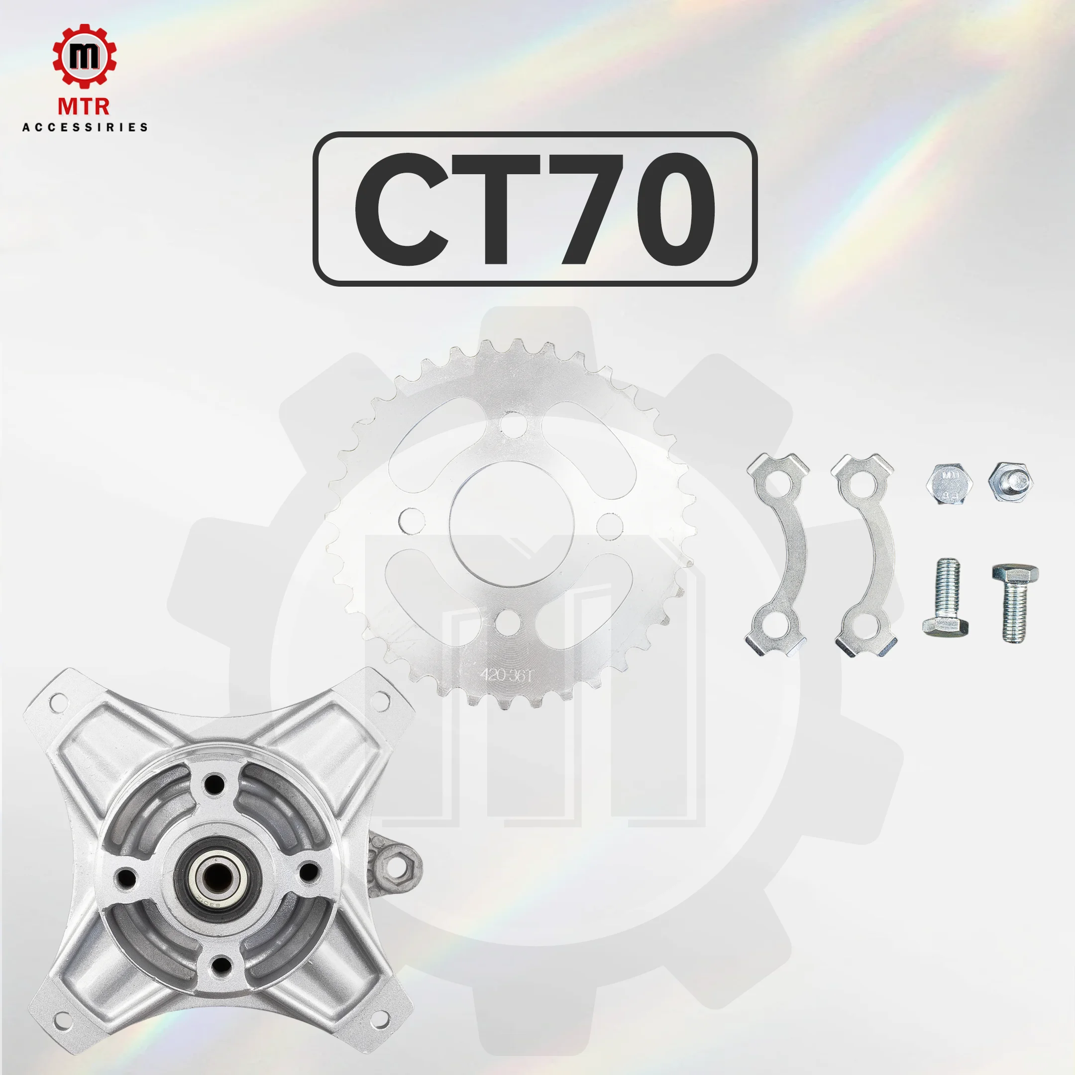 Ступица заднего тормозного барабана с цепной звездочкой 420-36T CT70, комплект задней ступицы, аксессуары для мотоциклов, детали DAX CT70
Ступица заднего тормозного барабана с цепной звездочкой 420-36T CT70, комплект задней ступицы, аксессуары для мотоциклов, детали DAX CT70