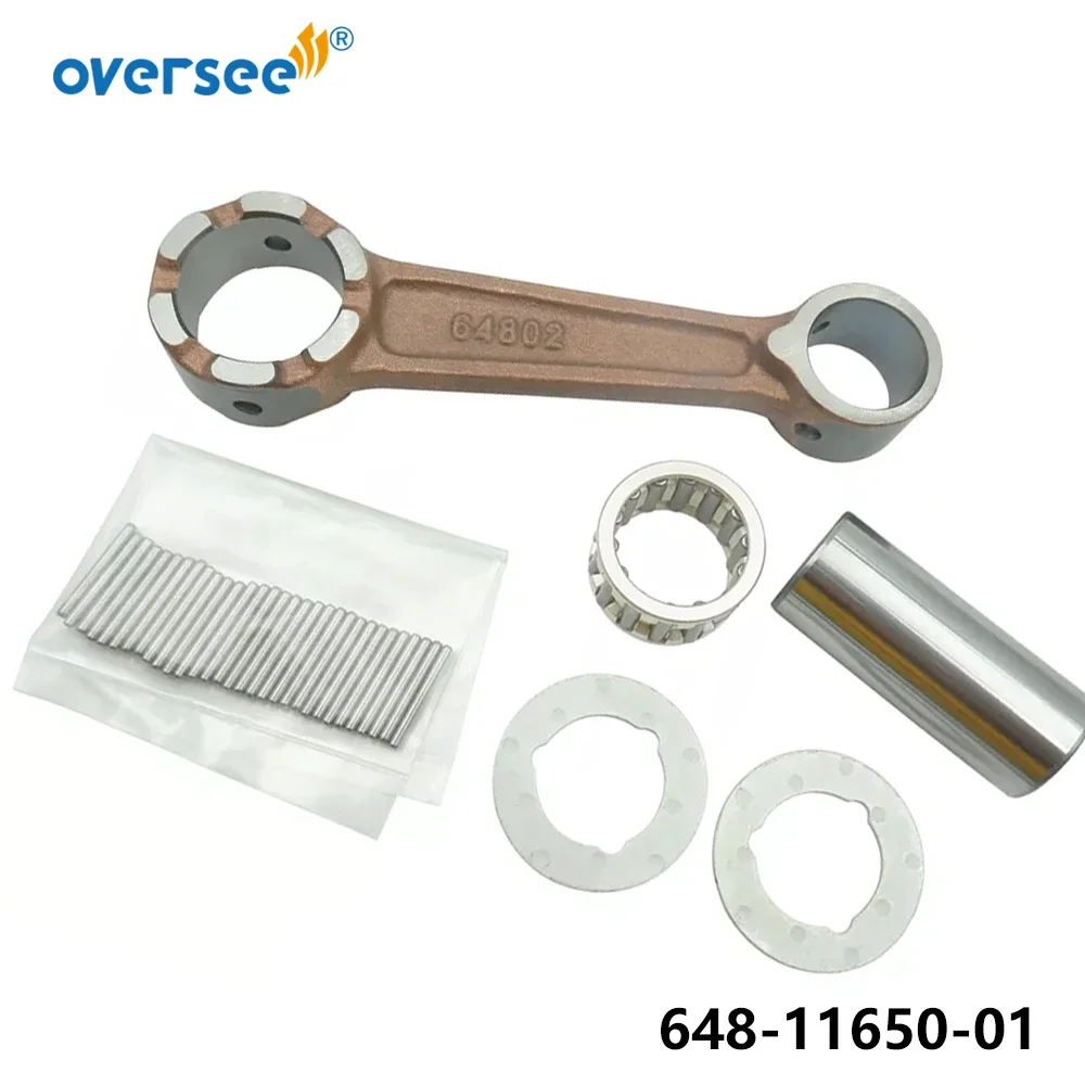 648-11650 Connecting Rod Kit For Yamaha 2T 25HP Outboard Motor 648 Model 648-11650-00; 648-11650-01
648-11650 Connecting Rod Kit For Yamaha 2T 25HP Outboard Motor 648 Model 648-11650-00; 648-11650-01